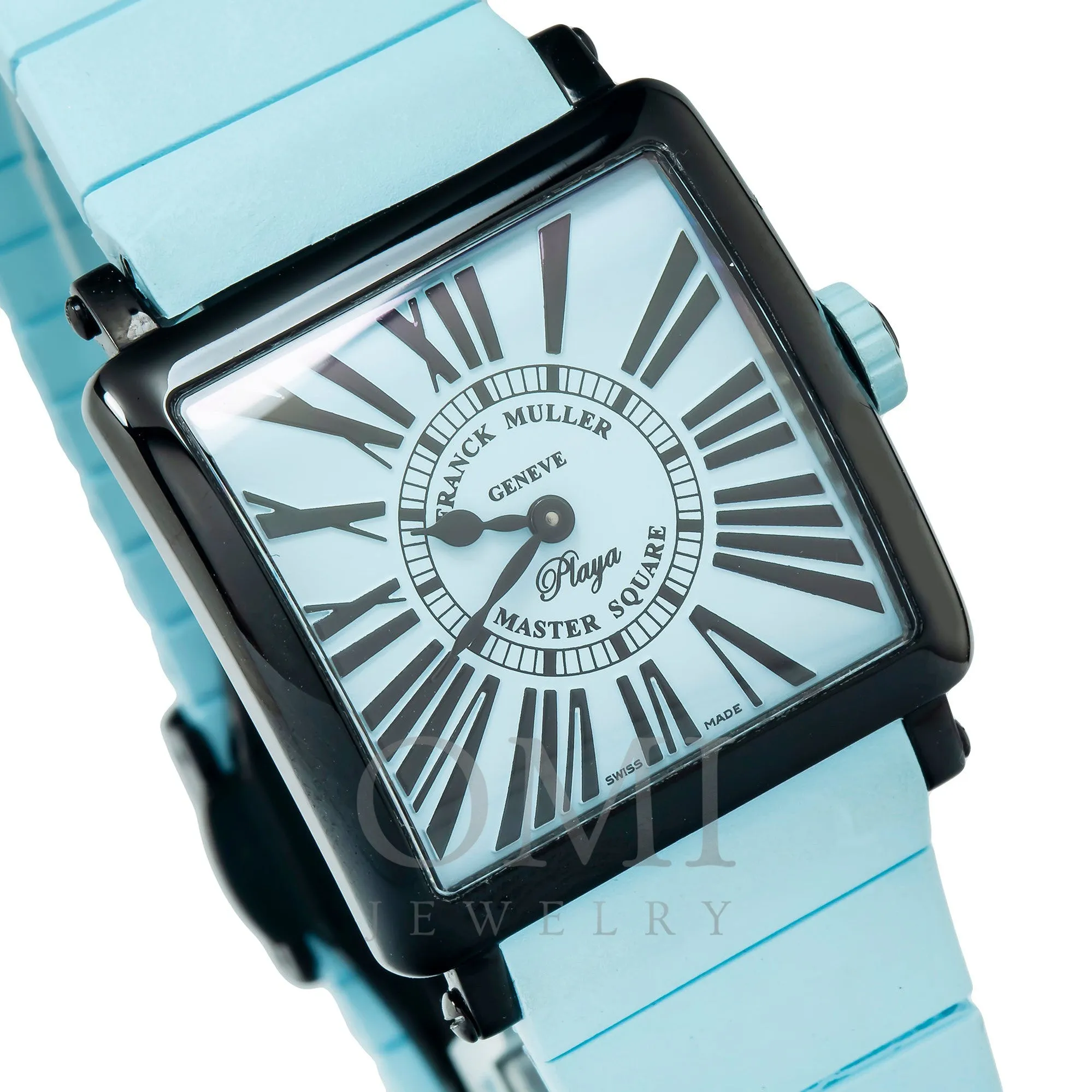 Franck Muller Geneve Master Square Playa 6002 L QZ 33MM Blue Dial