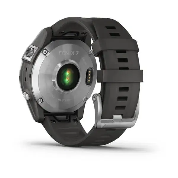 Garmin Fenix 7- Silver with Graphite Band