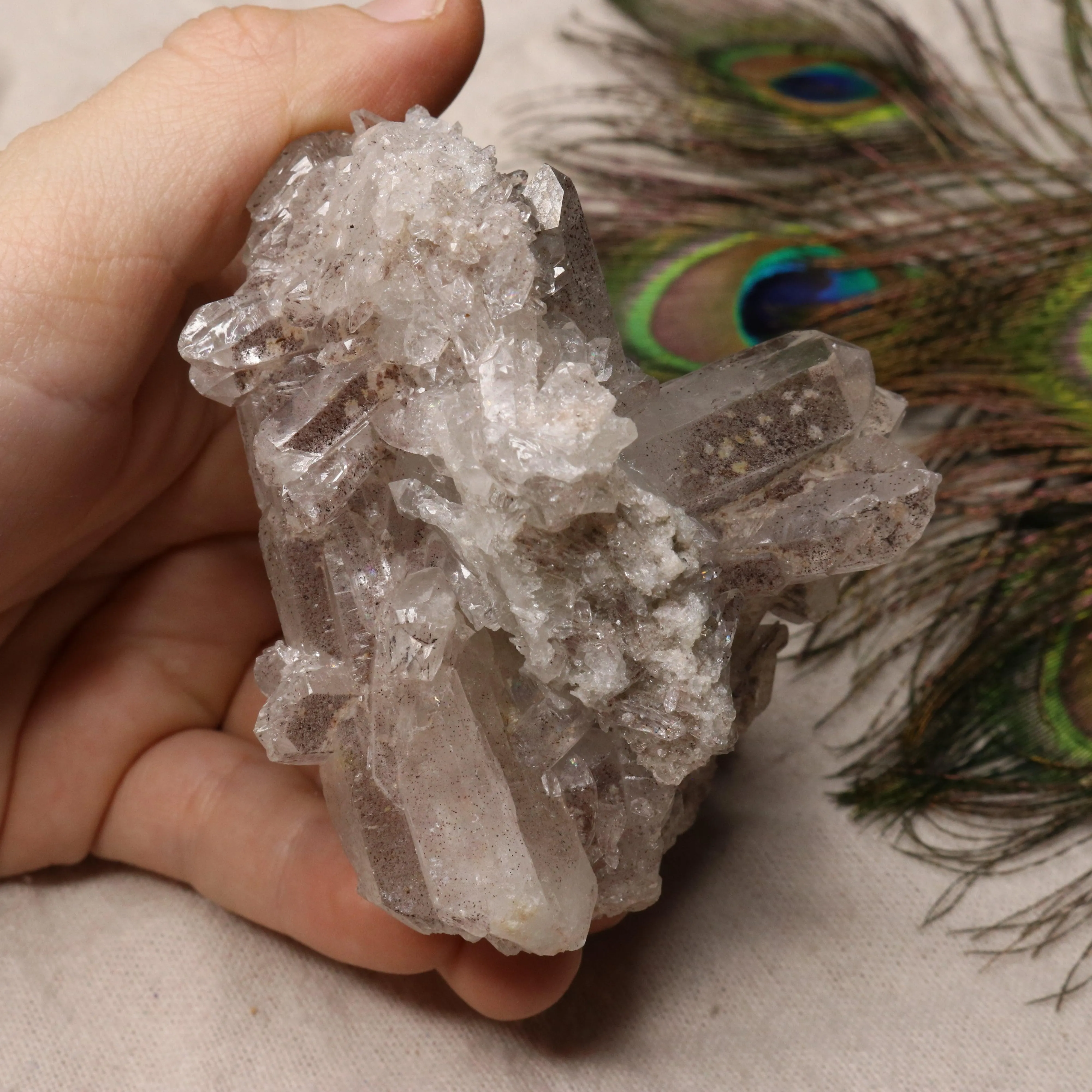 Grade A Lithium Quartz Cluster Self Healed from Brazil~ Super Gemmy Specimen