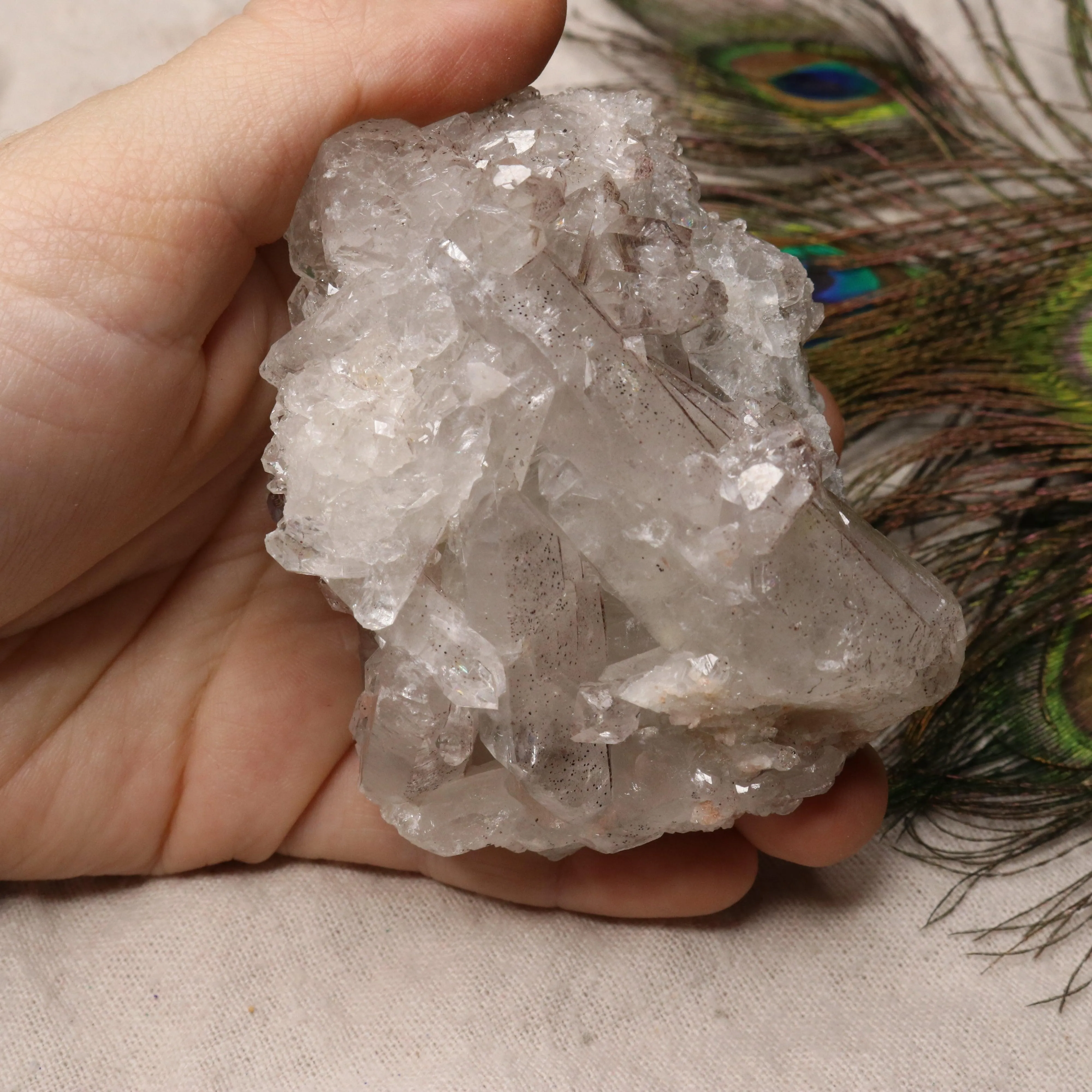 Grade A Lithium Quartz Cluster Self Healed from Brazil~ Super Gemmy Specimen