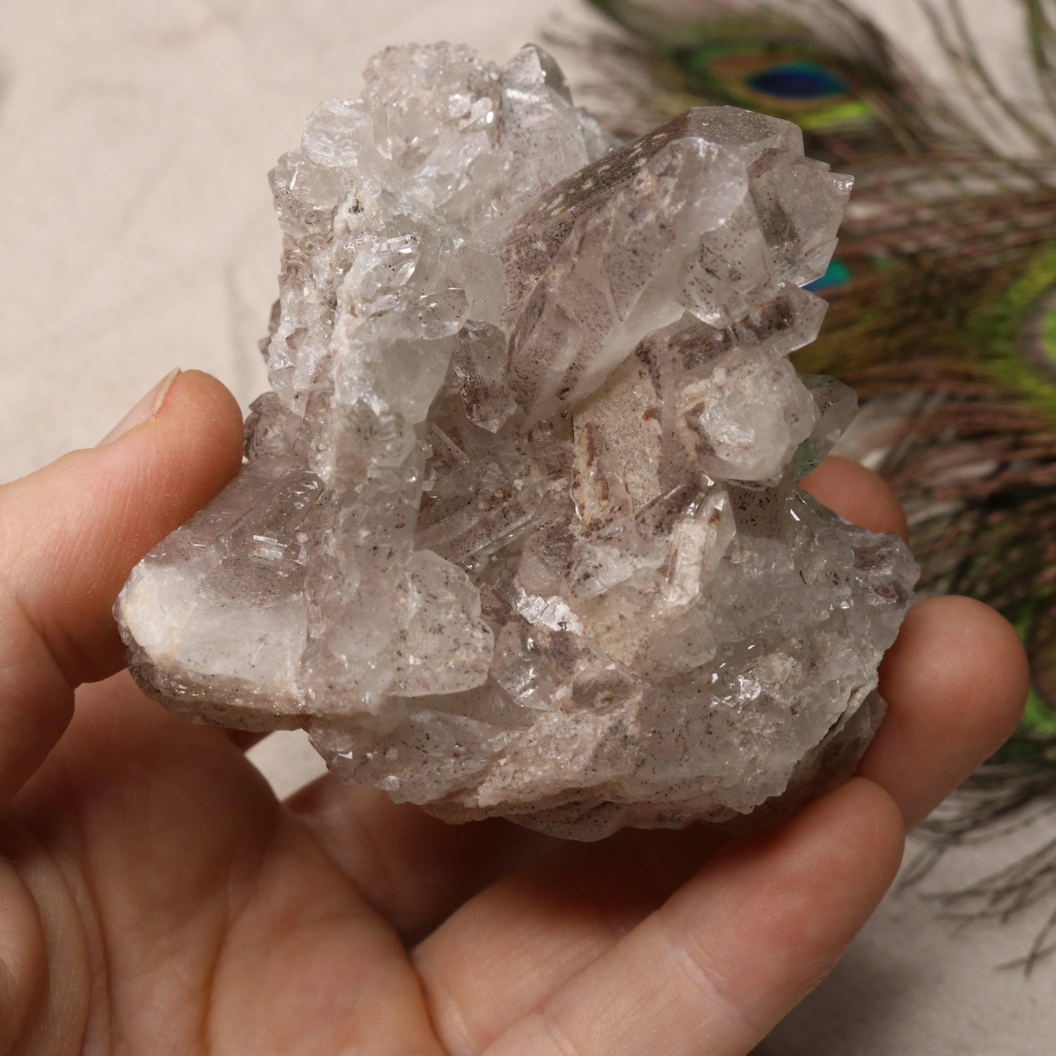 Grade A Lithium Quartz Cluster Self Healed from Brazil~ Super Gemmy Specimen