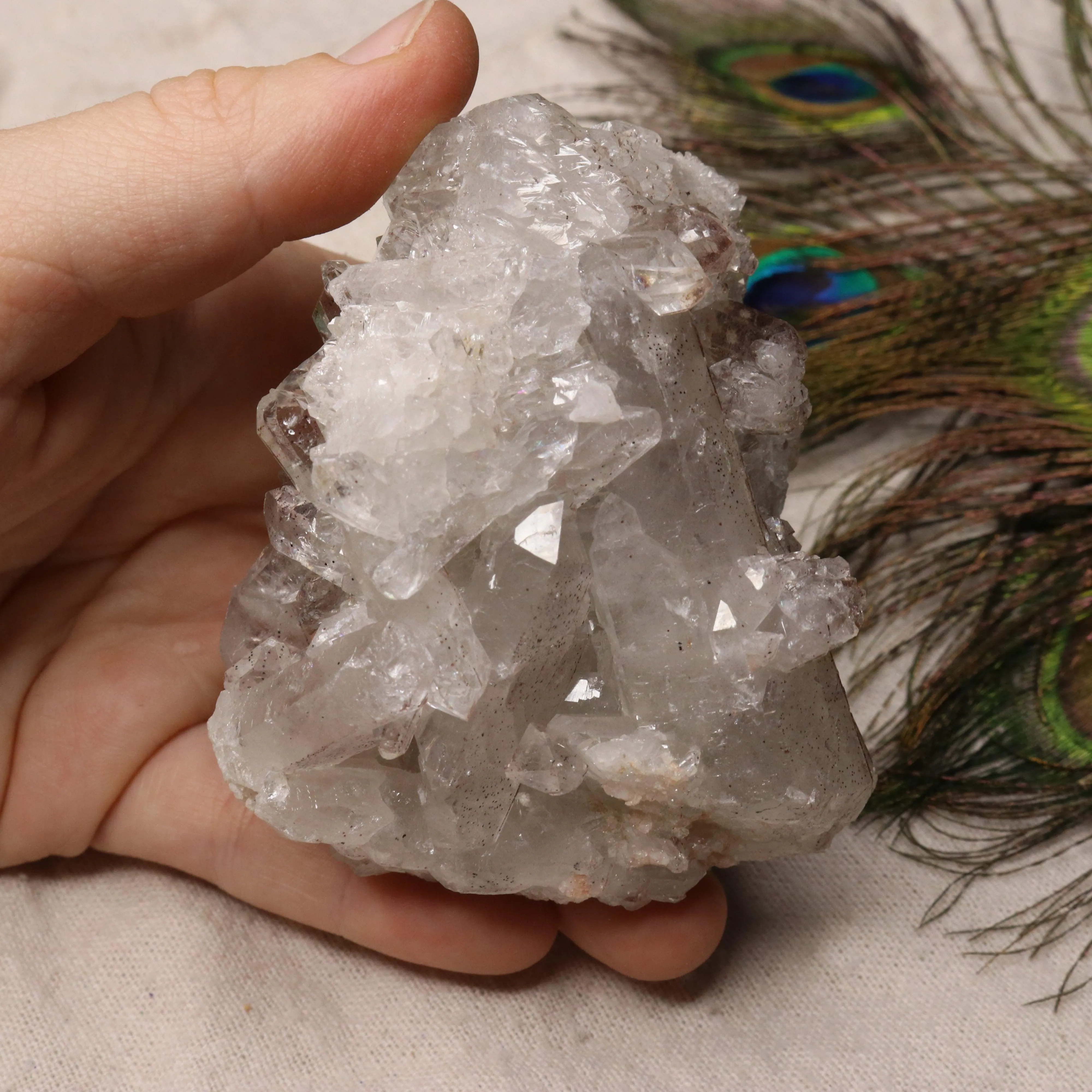 Grade A Lithium Quartz Cluster Self Healed from Brazil~ Super Gemmy Specimen