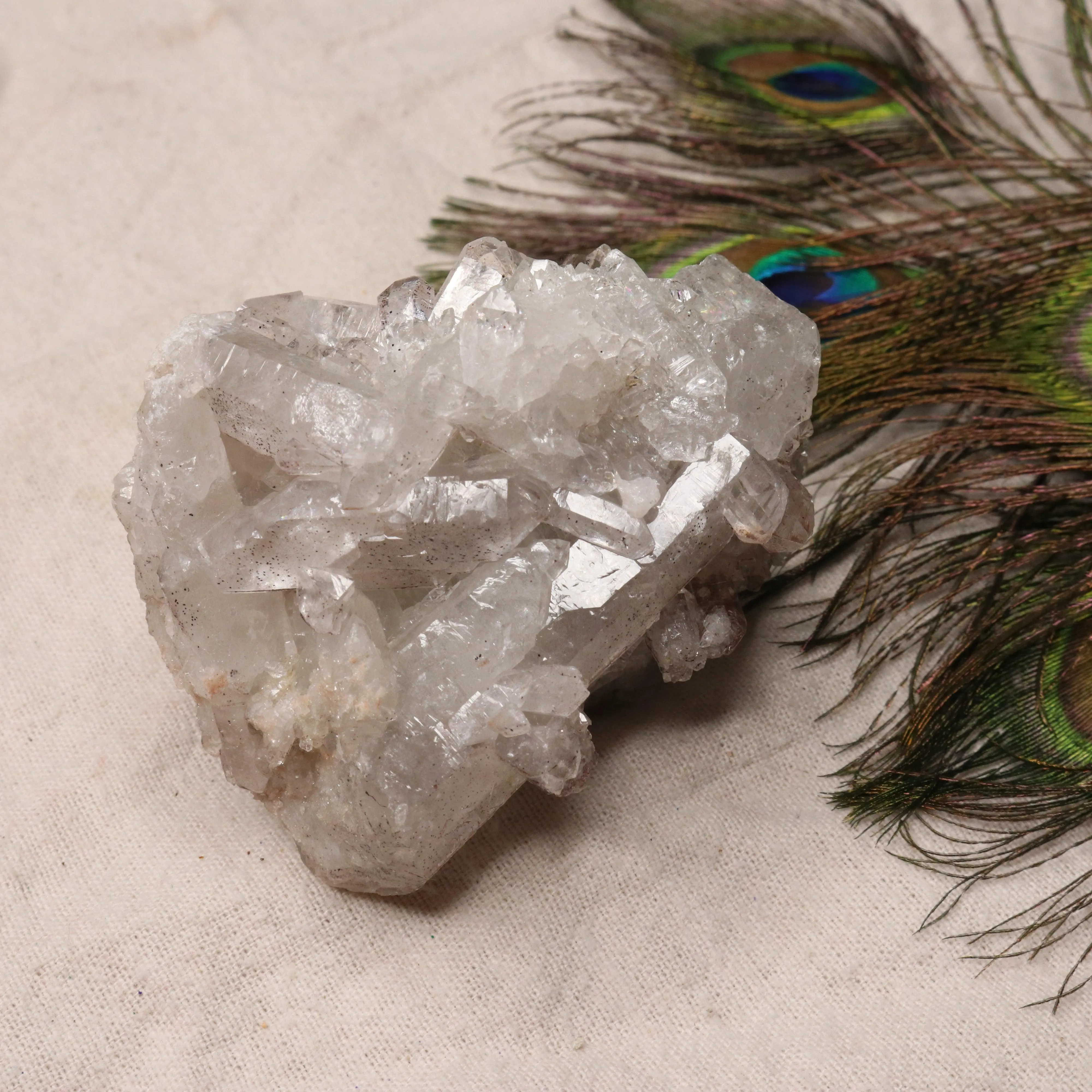 Grade A Lithium Quartz Cluster Self Healed from Brazil~ Super Gemmy Specimen