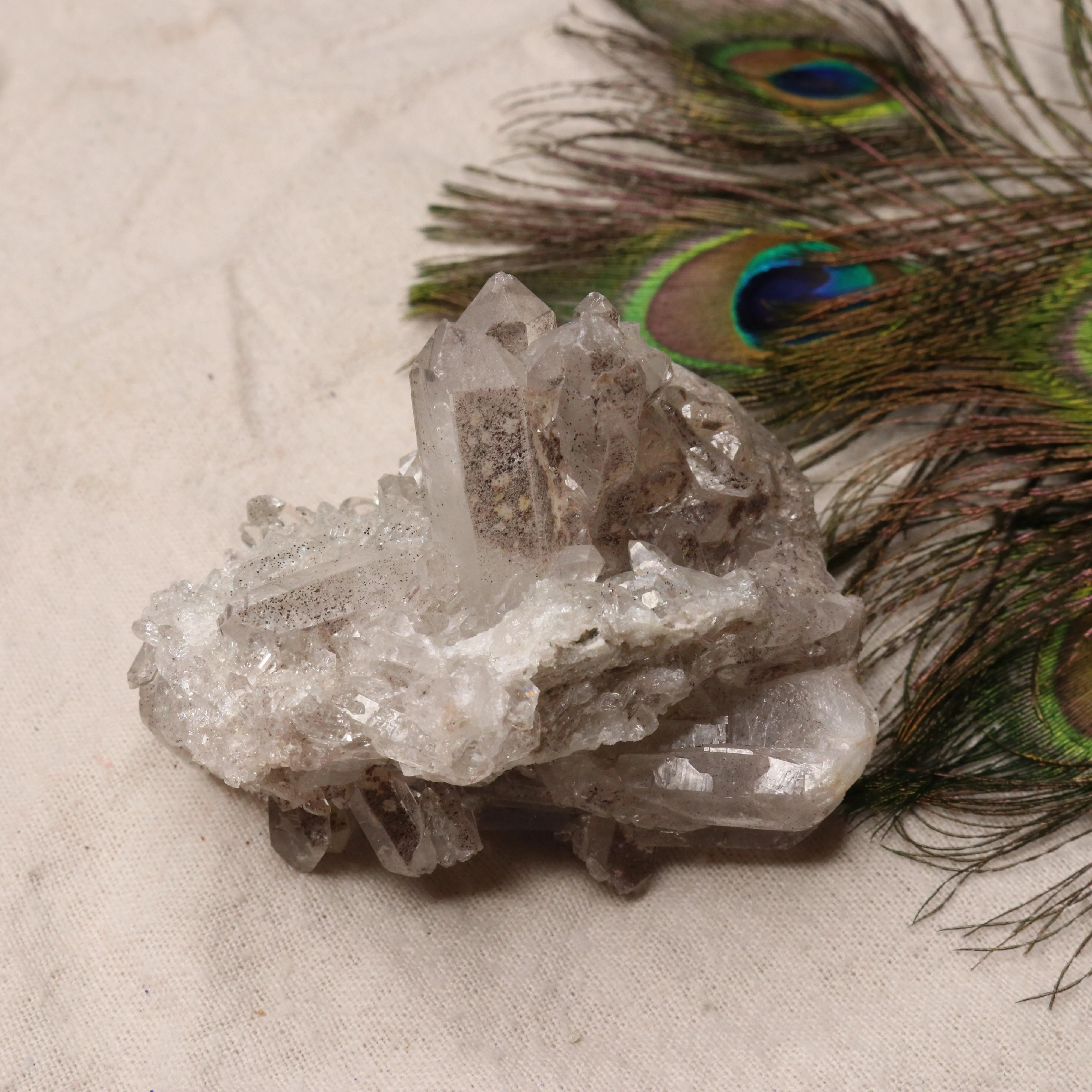 Grade A Lithium Quartz Cluster Self Healed from Brazil~ Super Gemmy Specimen