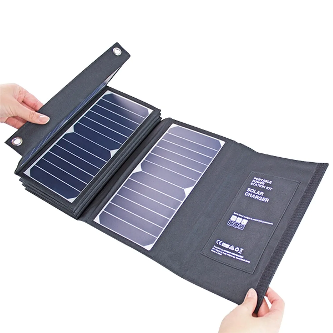 Hyundai H60 Portable & Foldable Solar Charger With USB and DC Connectivity 60W