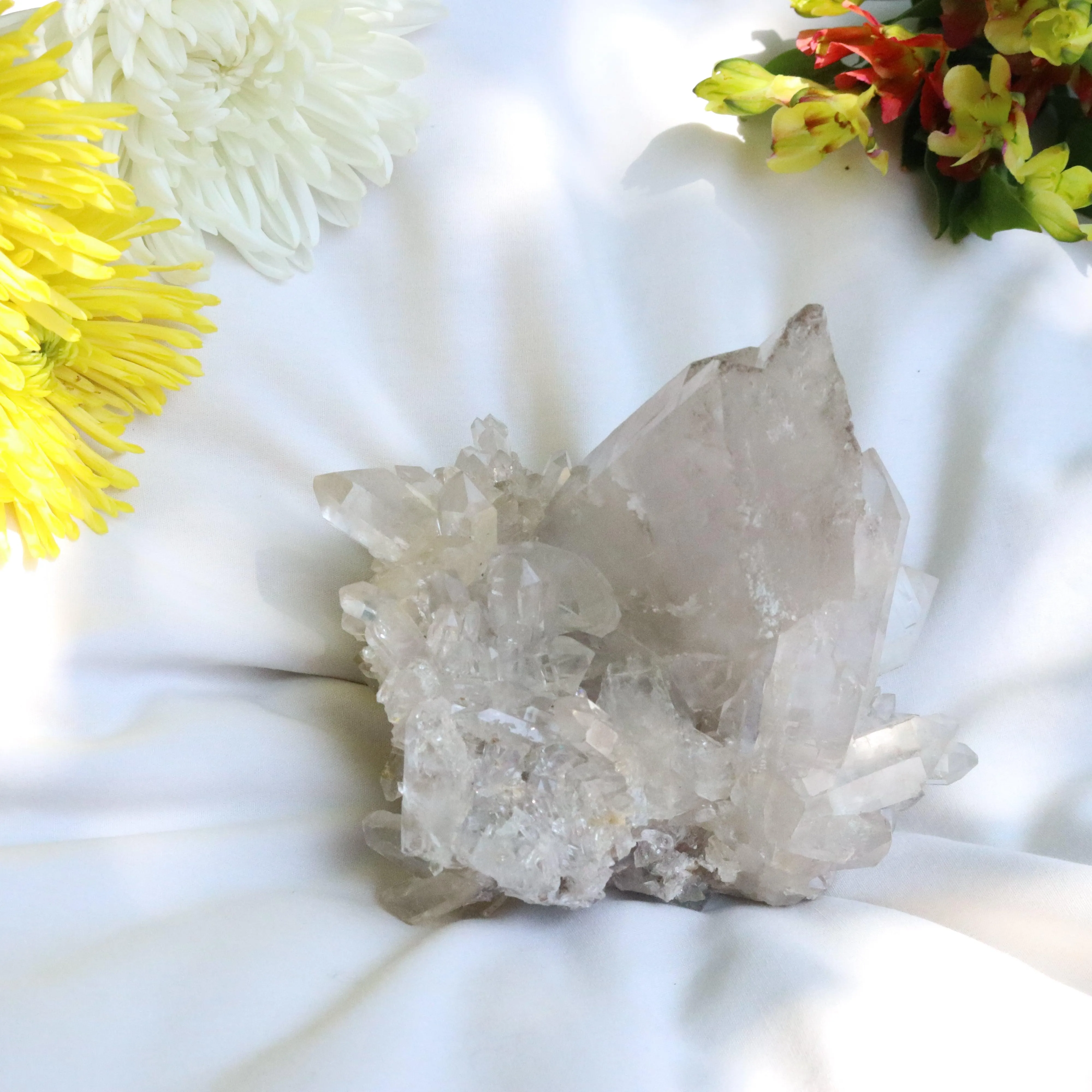 Large Grade A Lithium Quartz Self- Healed Cluster ~ Amazing Clarity and Clusters ~ Locale Brazil