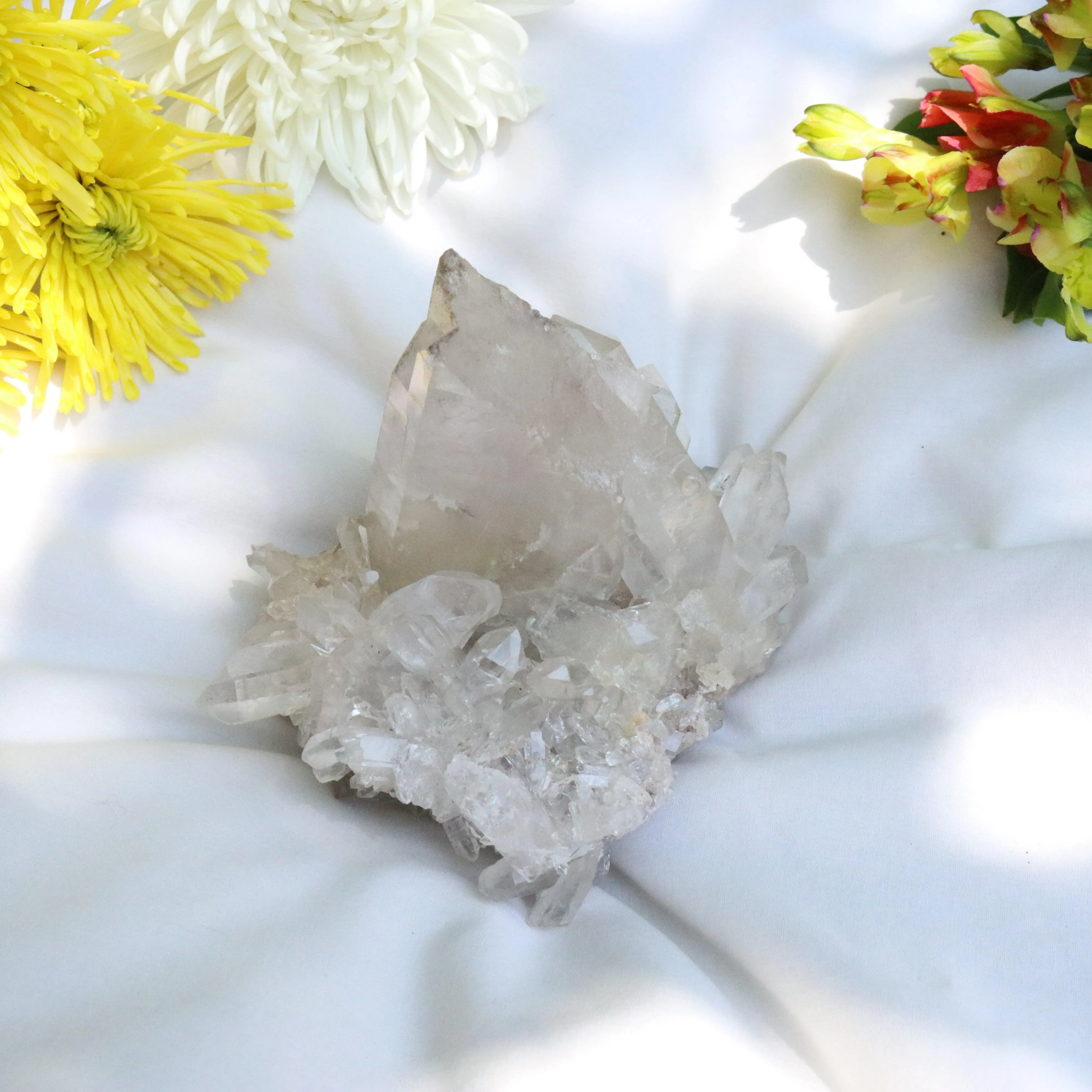 Large Grade A Lithium Quartz Self- Healed Cluster ~ Amazing Clarity and Clusters ~ Locale Brazil