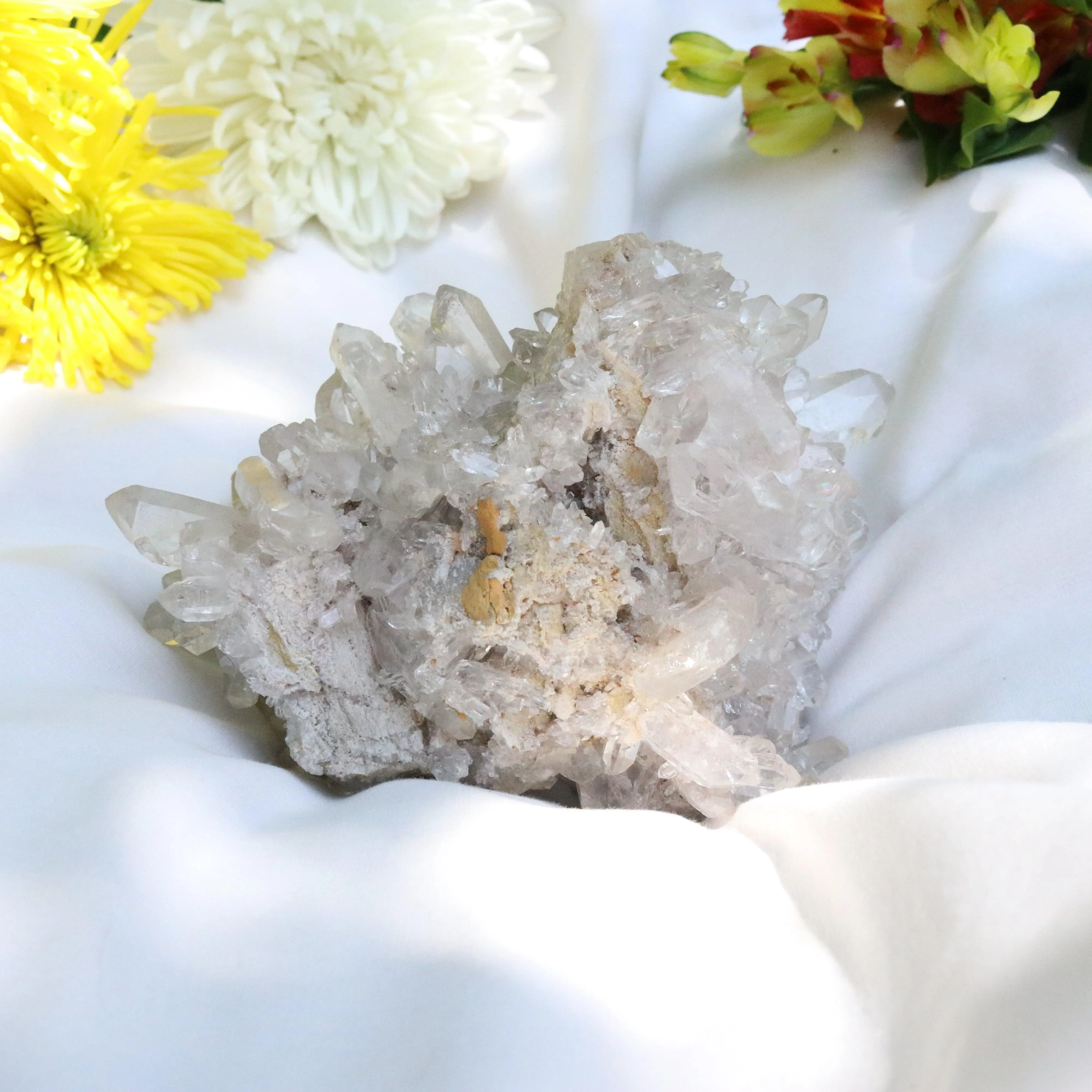 Large Grade A Lithium Quartz Self- Healed Cluster ~ Amazing Clarity and Clusters ~ Locale Brazil