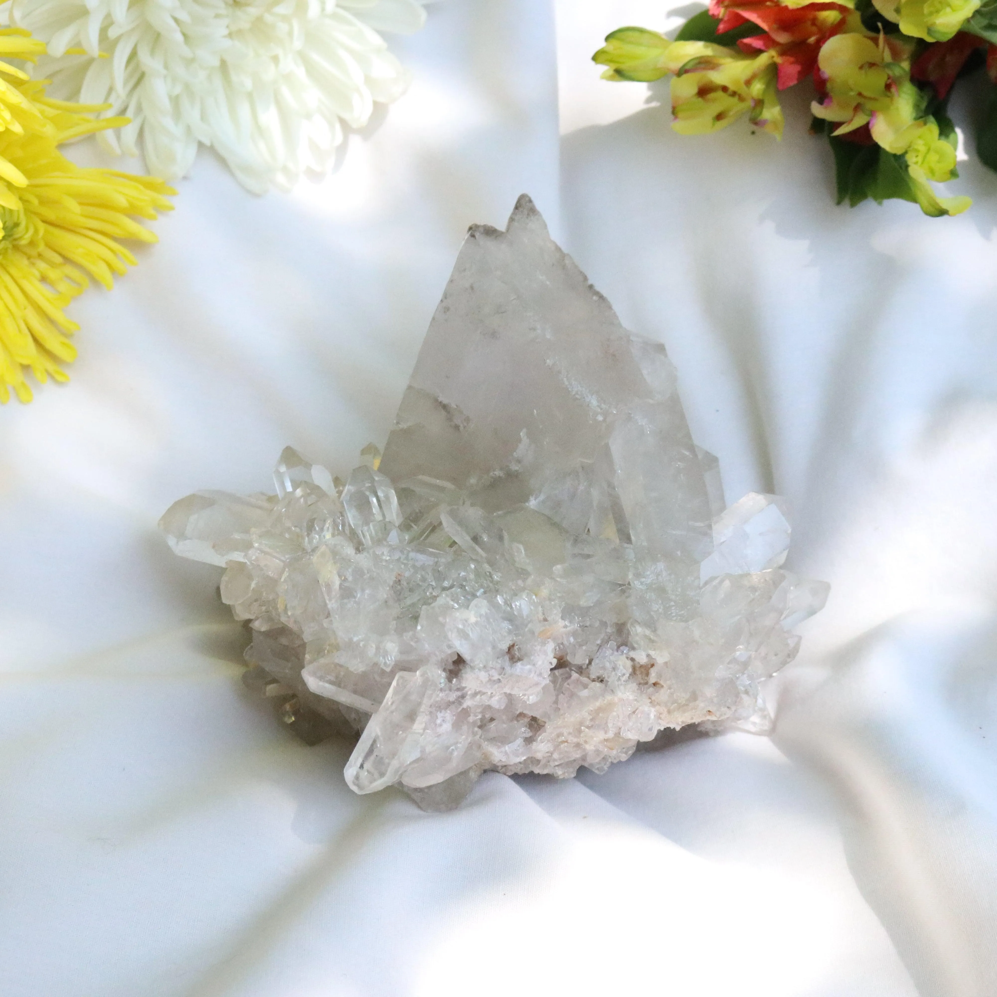 Large Grade A Lithium Quartz Self- Healed Cluster ~ Amazing Clarity and Clusters ~ Locale Brazil