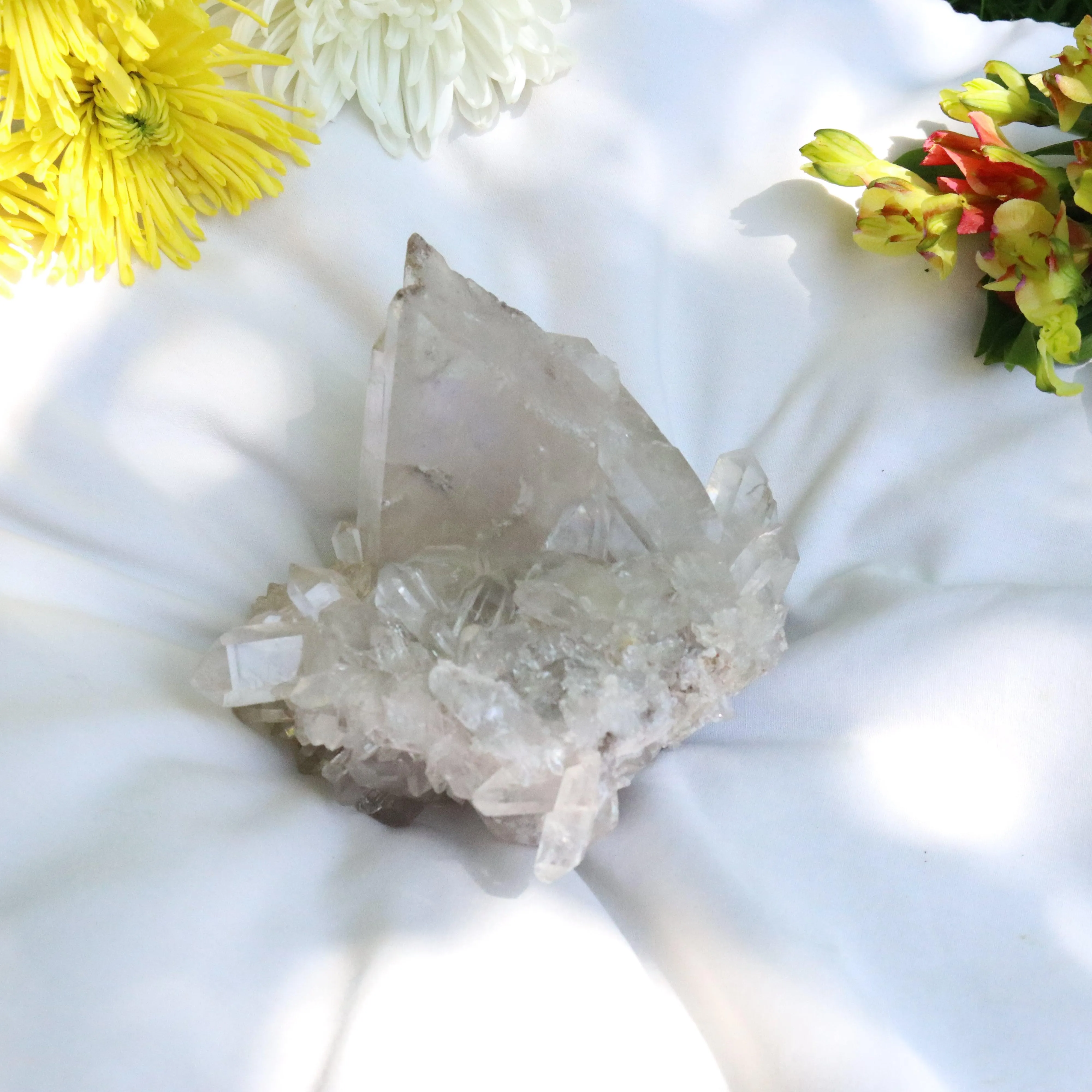 Large Grade A Lithium Quartz Self- Healed Cluster ~ Amazing Clarity and Clusters ~ Locale Brazil