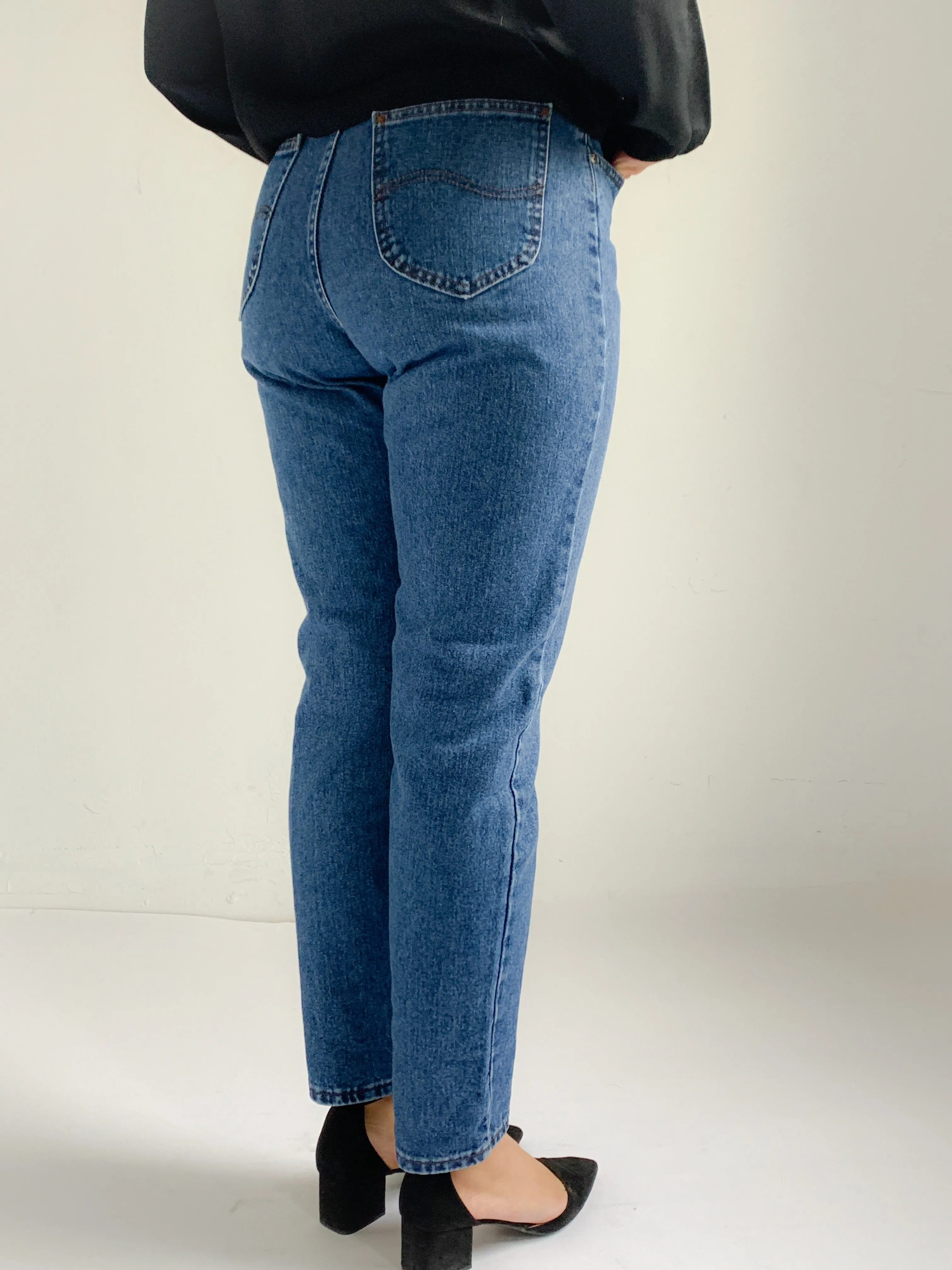 LEE Dark Denim High Rise Jeans