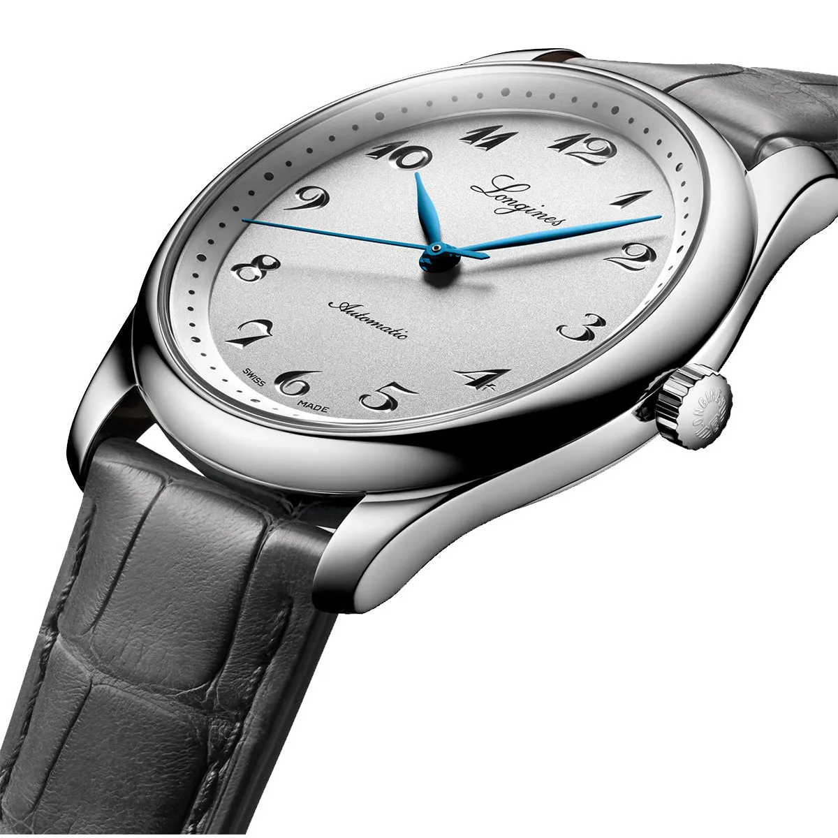 Longines Master 40MM 190th Anniversary Automatic Silver Dial Grey Leather Watch L27934732