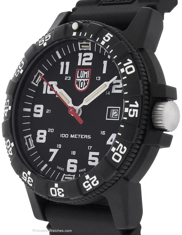 Luminox Mens Large Leatherback Sea Turtle Watch - White Accents - Strap - 100m