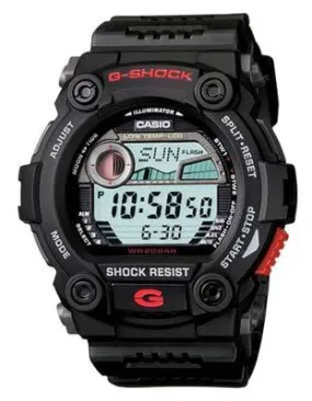 Mens Casio G-Shock - World Time - Tide & Moon Data - Black Resin Band