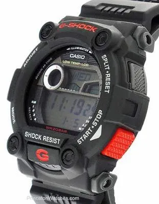 Mens Casio G-Shock - World Time - Tide & Moon Data - Black Resin Band