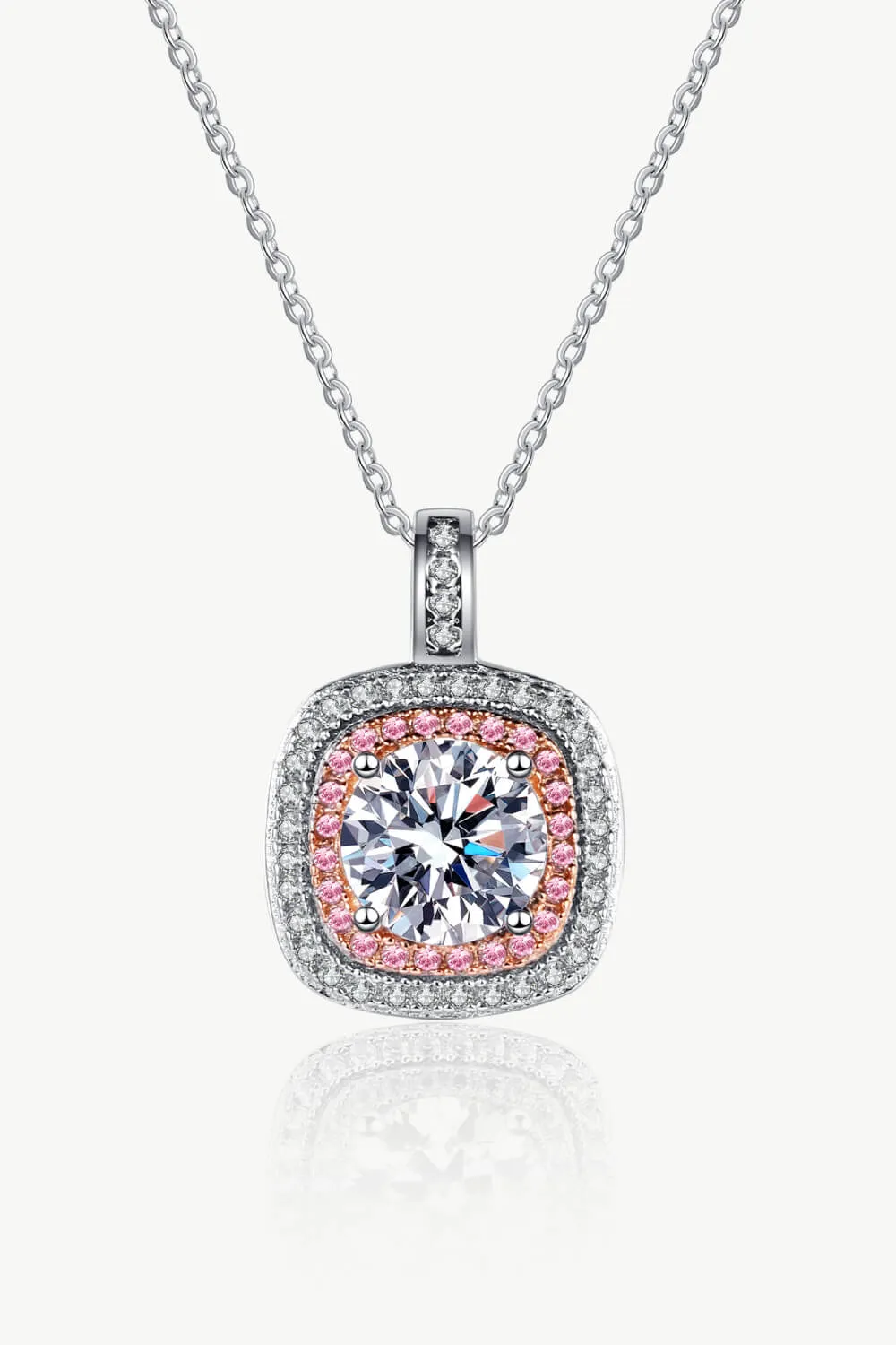 Moissanite Geometric Pendant Necklace