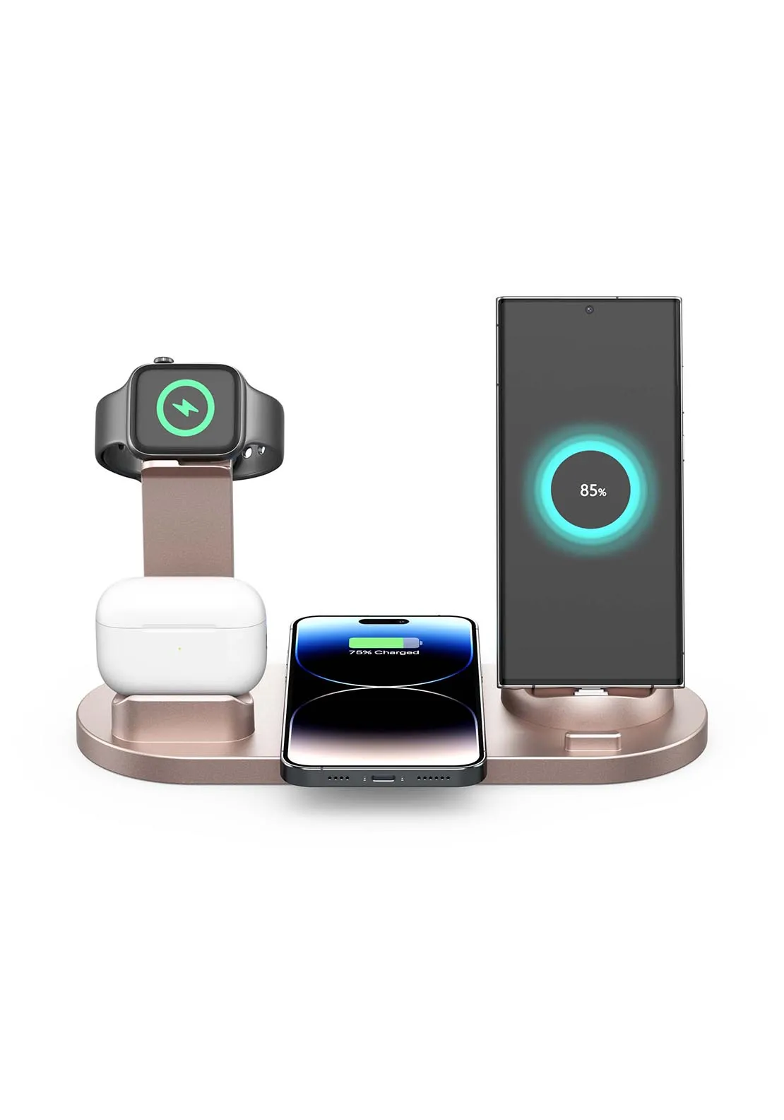 Multi- Docking Station With Qi Wireless