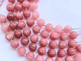 Natural Guava Quartz Carved Sphere shape beads