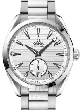 OMEGA SEAMASTER AQUA TERRA 150M CO-AXIAL MASTER CHRONOMETER SMALL SECONDS 41MM STAINLESS STEEL SILVER DIAL 220.10.41.21.02.002 WITH STEEL BRACELET