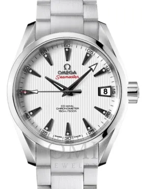 OMEGA SEAMASTER AQUA TERRA 150M OMEGA CO-AXIAL 38.5MM STAINLESS STEEL WHITE DIAL STEEL BRACELET 231.10.39.21.54.001 WITH STEEL BRACELET