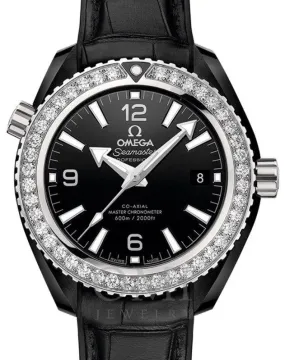 Omega Seamaster Planet Ocean 600M Co-Axial Master Chronometer 39.5MM Black Ceramic Diamond Bezel Black Dial 215.98.40.20.01.001.