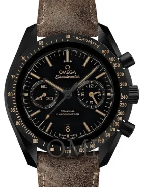 Omega Speedmaster 44.25MM-Vintage Dark Side MoonWatch 311.92.44.51.01.006 With Brown Leather Strap