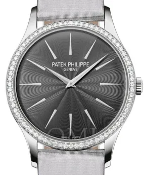 Patek Philippe Calatrava Manually Wound White Gold Grey Dial 4897G-010