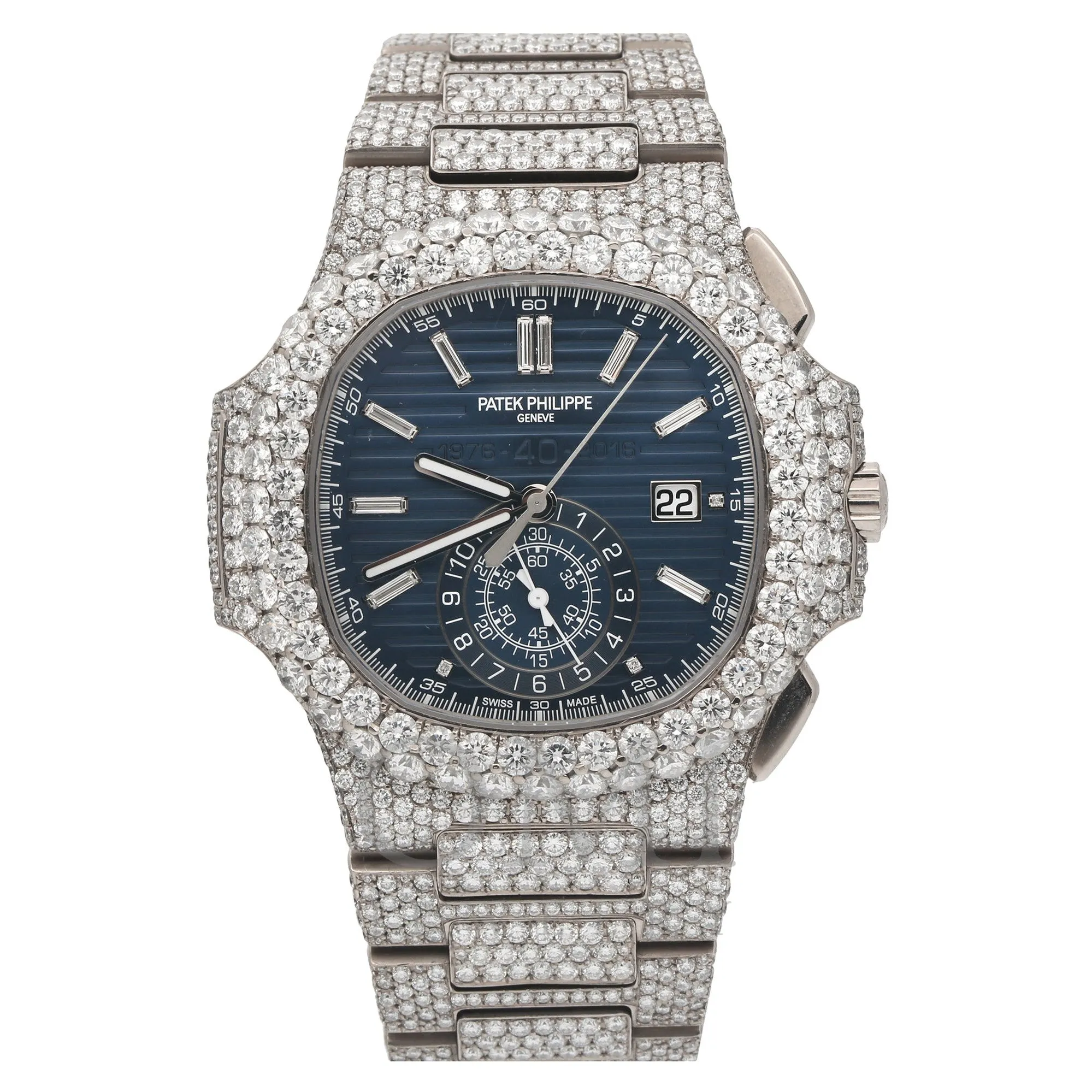 Patek Philippe Nautilus 40th Anniversary 5976/1G-001 44MM Diamond Dial With Diamond Bezel And Bracelet