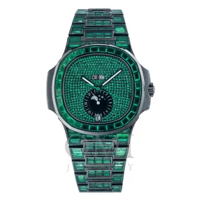 Patek Philippe Nautilus 5726/1A 40MM Green Gemstone Dial With Green Gemstone Bracelet