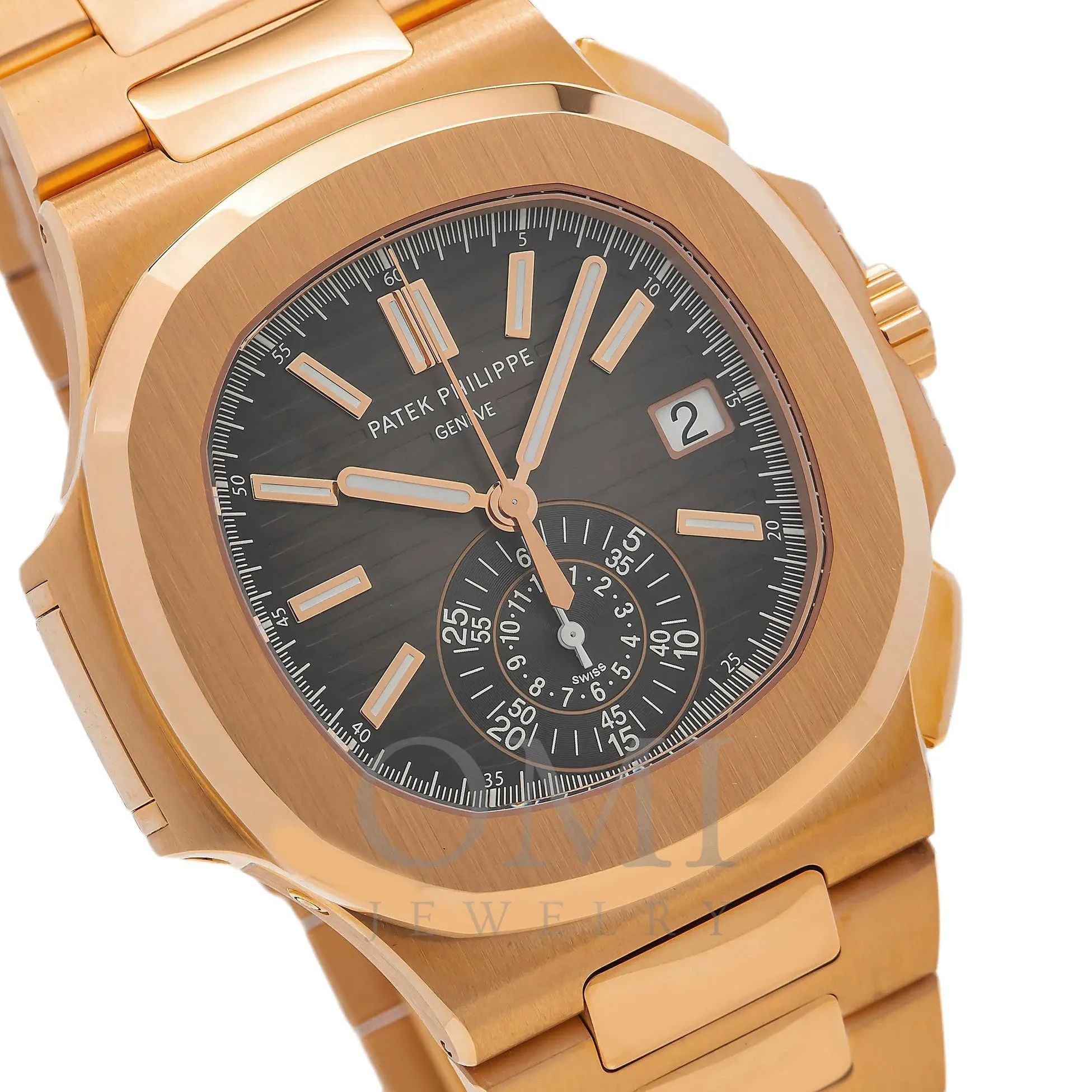 Patek Philippe Nautilus 5980/1R-001 40.5MM Black Dial With Rose Gold Bracelet