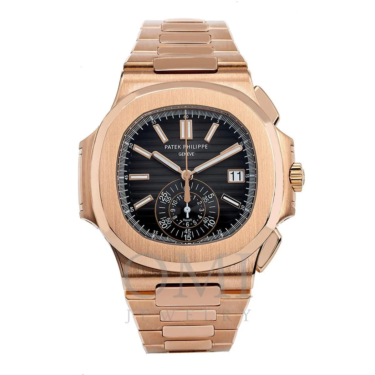 Patek Philippe Nautilus 5980/1R-001 40.5MM Black Dial With Rose Gold Bracelet