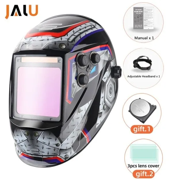 Professional Protective Welding Helmet Automatically Darkening Soldering Mask True Color Welder Cap 4 Arc Sensor for TIG MIG MMA