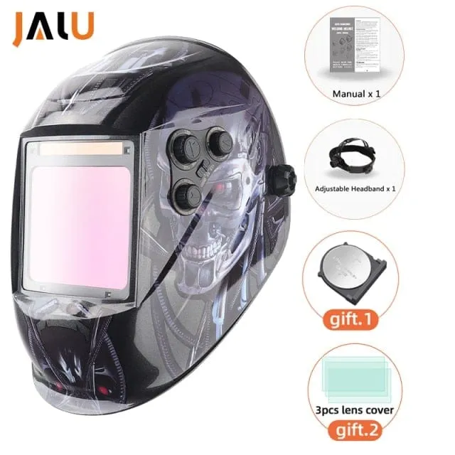 Professional Protective Welding Helmet Automatically Darkening Soldering Mask True Color Welder Cap 4 Arc Sensor for TIG MIG MMA