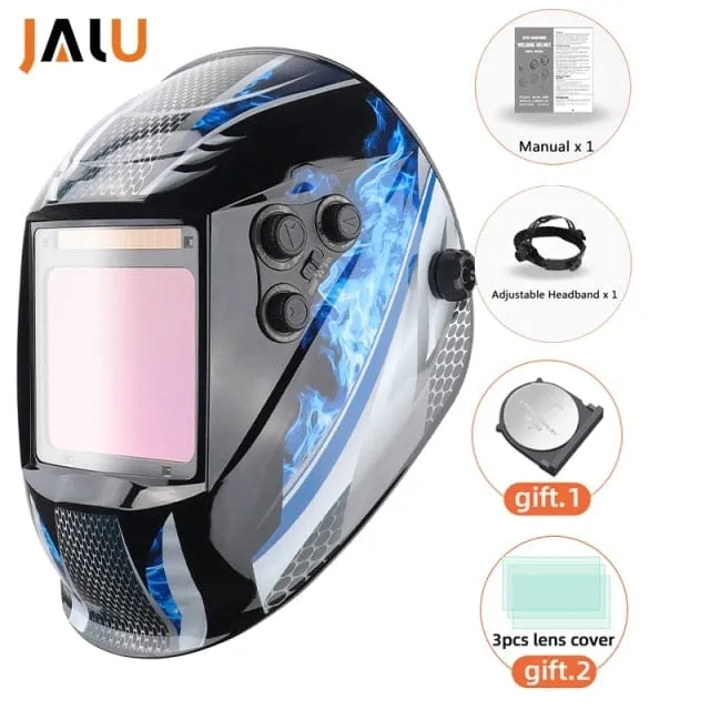 Professional Protective Welding Helmet Automatically Darkening Soldering Mask True Color Welder Cap 4 Arc Sensor for TIG MIG MMA