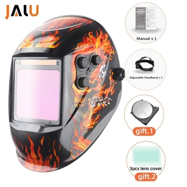 Professional Protective Welding Helmet Automatically Darkening Soldering Mask True Color Welder Cap 4 Arc Sensor for TIG MIG MMA