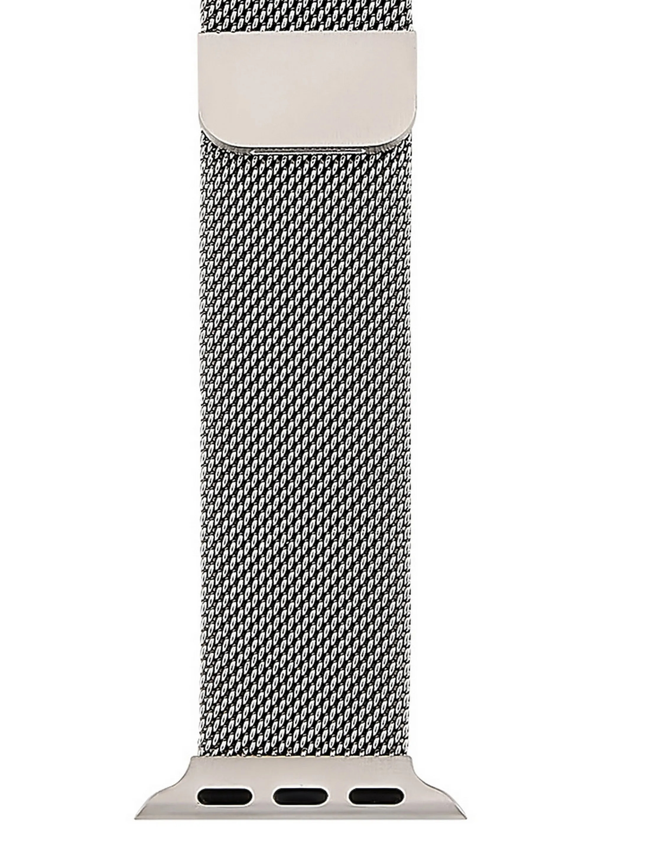 Rae Dunn Watch Bands Set of 3, compatible with Apple Watch 38mm 40mm Silicone, Link, Mesh in Silver