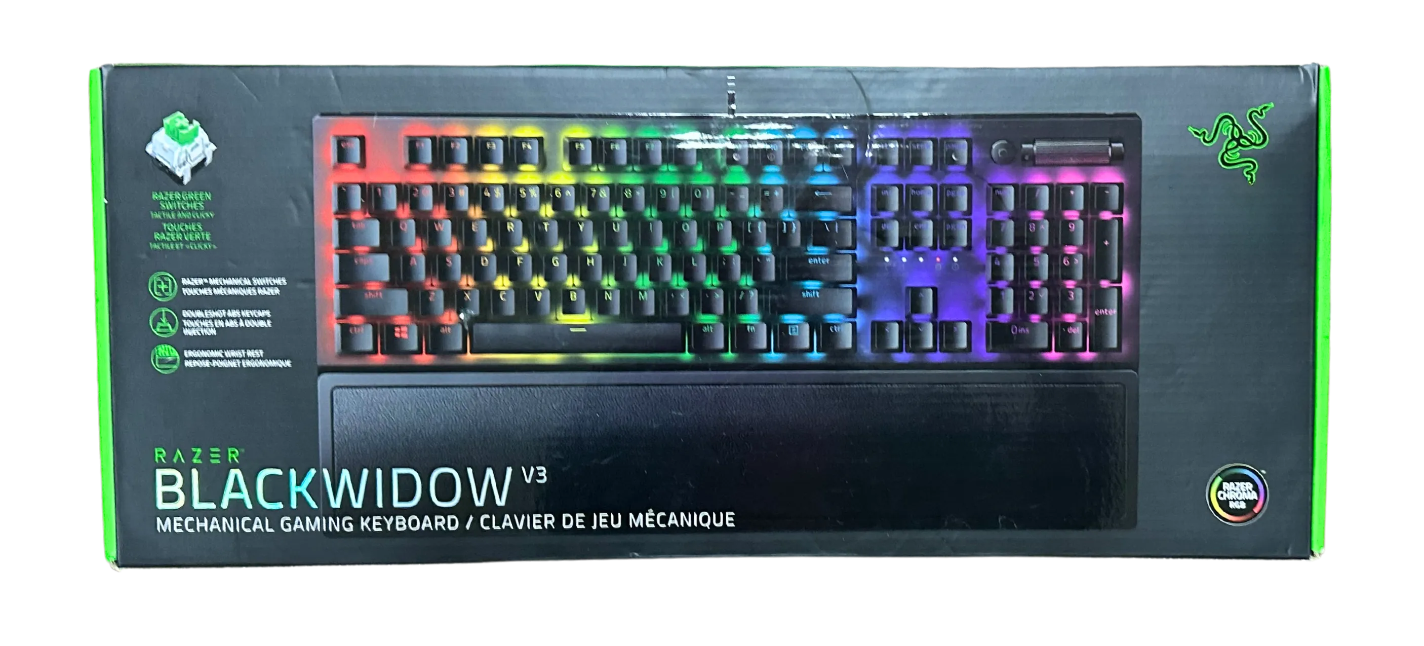 Razer BlackWidow V3 Full Size Mechanical Gaming Keyboard for PC