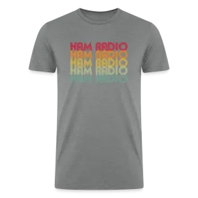 Retro Radiowaves: 'Ham Radio' - Men’s Tri-Blend Organic T-Shirt