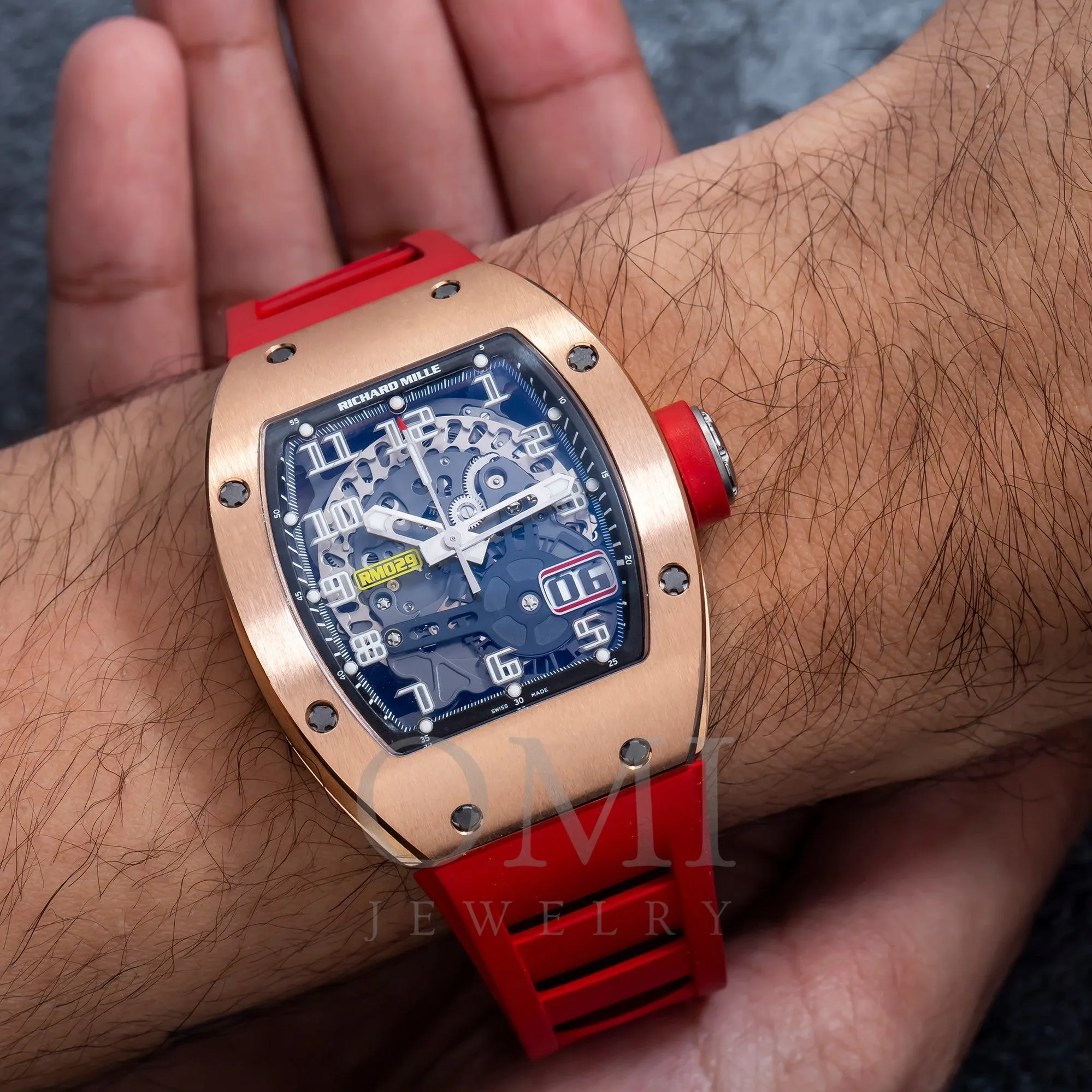 Richard Mille RM029 48MM Transparent Dial With Rubber Bracelet