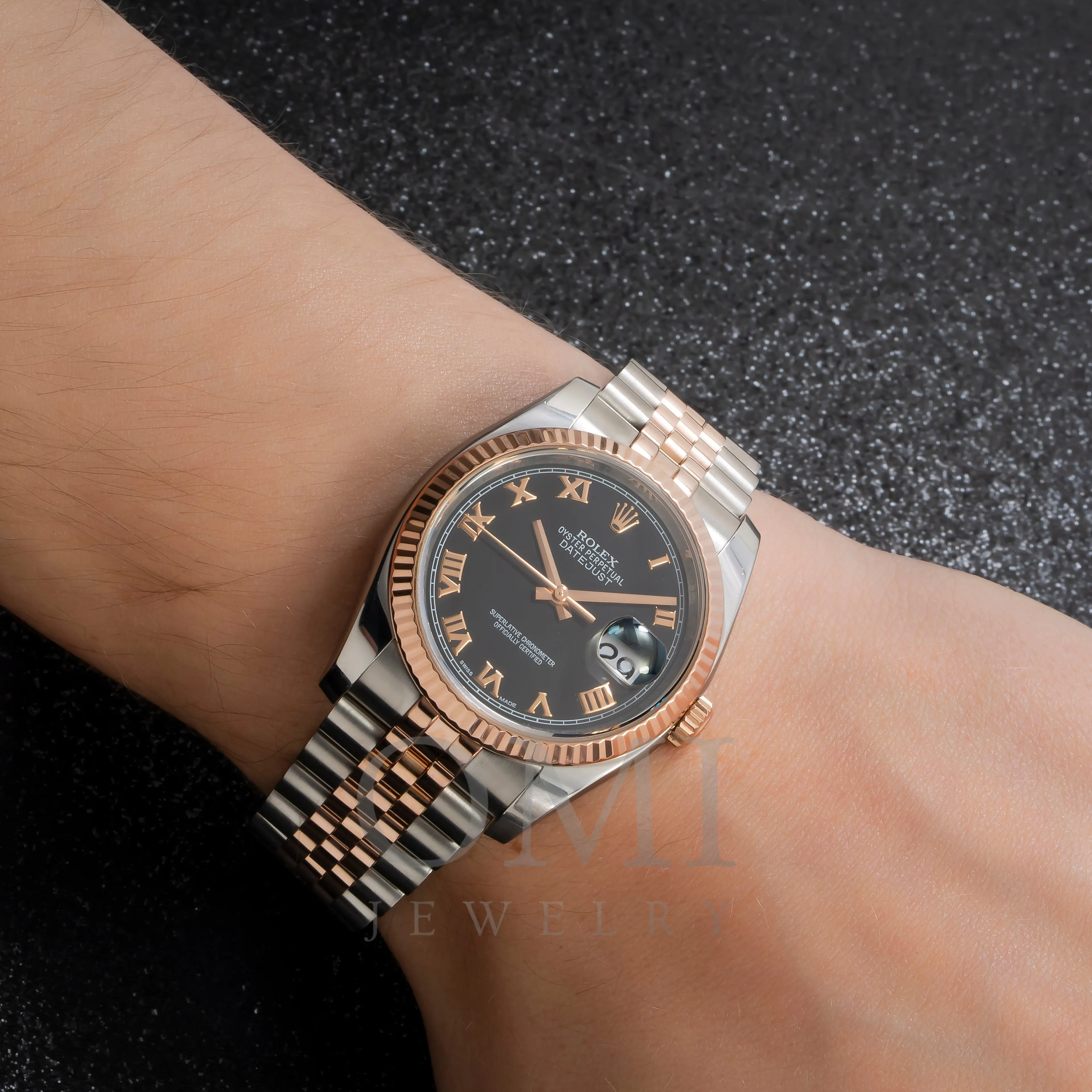 Rolex Datejust 116231 36MM Black Dial With Two Tone Jubilee Bracelet