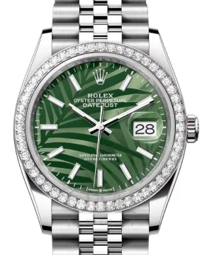 Rolex Datejust 126284RBR - 36MM Stainless Steel Watch With Jubilee Bracelet and Diamond Dial