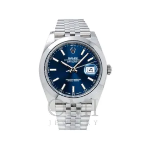 Rolex Datejust 126300 41MM Blue Dial With Stainless Steel Jubilee Bracelet