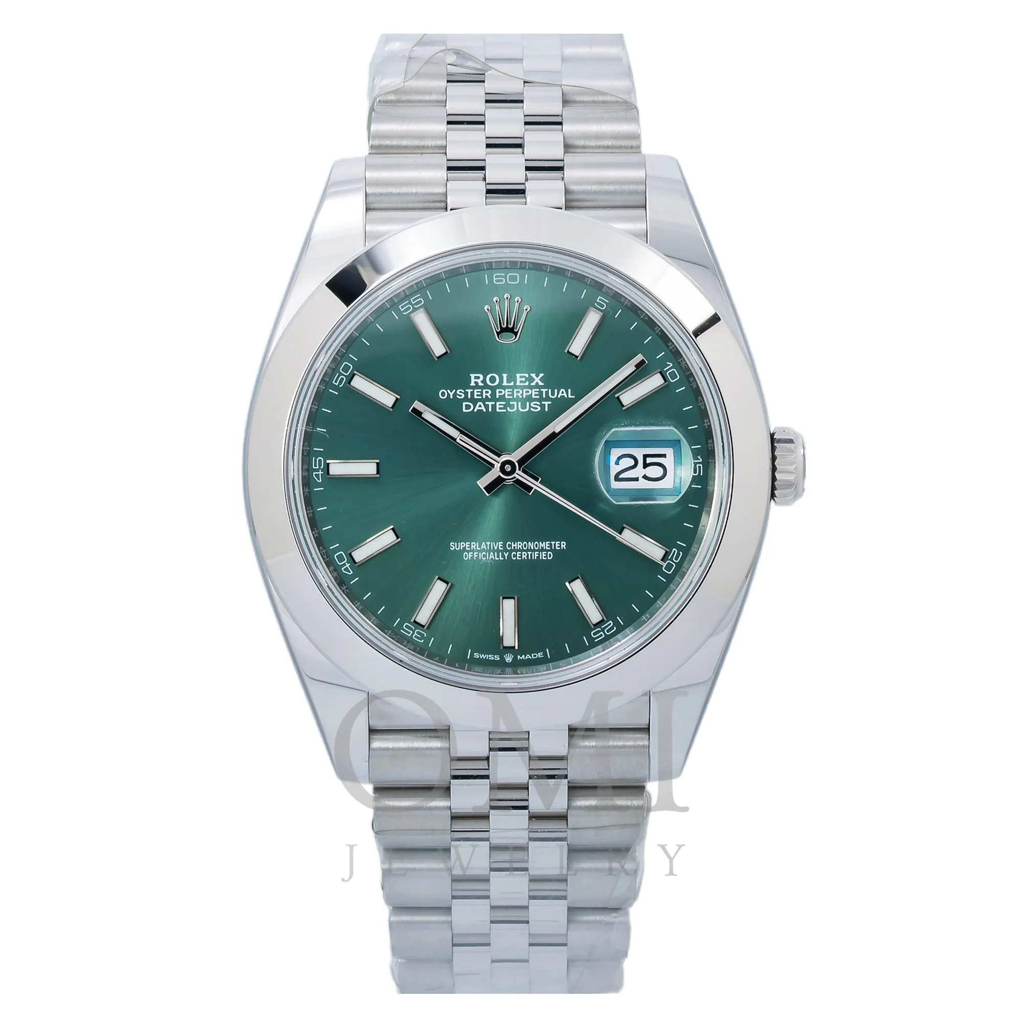 Rolex Datejust 126300 41MM Green Dial With Stainless Steel Jubilee Bracelet