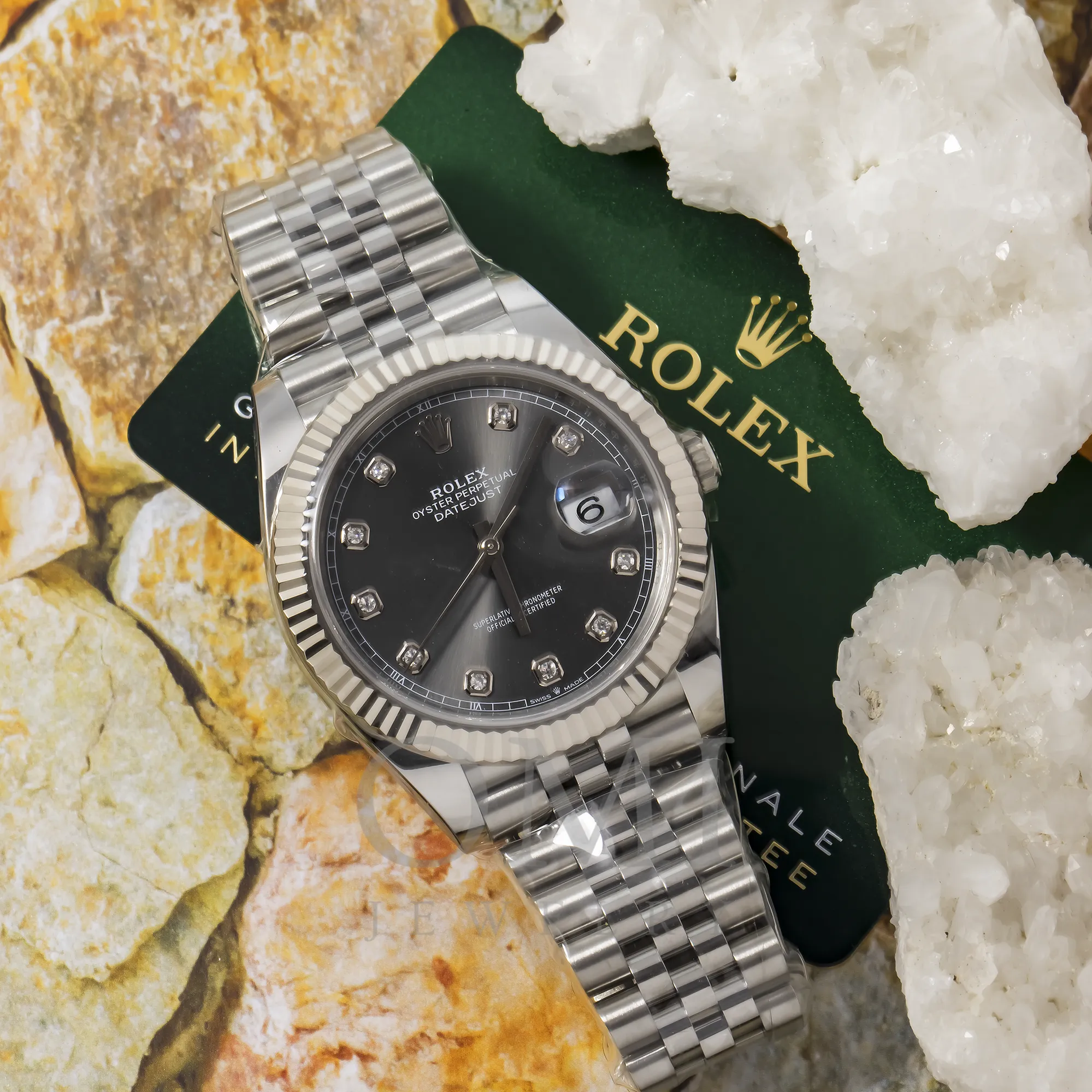 ROLEX DATEJUST 126334 41MM BLACK DIAMOND DIAL AND STEINLESS STEEL OYSTER BRACELET