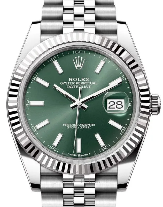 Rolex  Datejust 126334 - 41MM Watch With Stainless Steel Jubilee Bracelet And Fluted Bezel