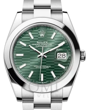 Rolex  Datejust 126334 - 41MM Watch With Stainless Steel Oyster Bracelet and Domed Bezel