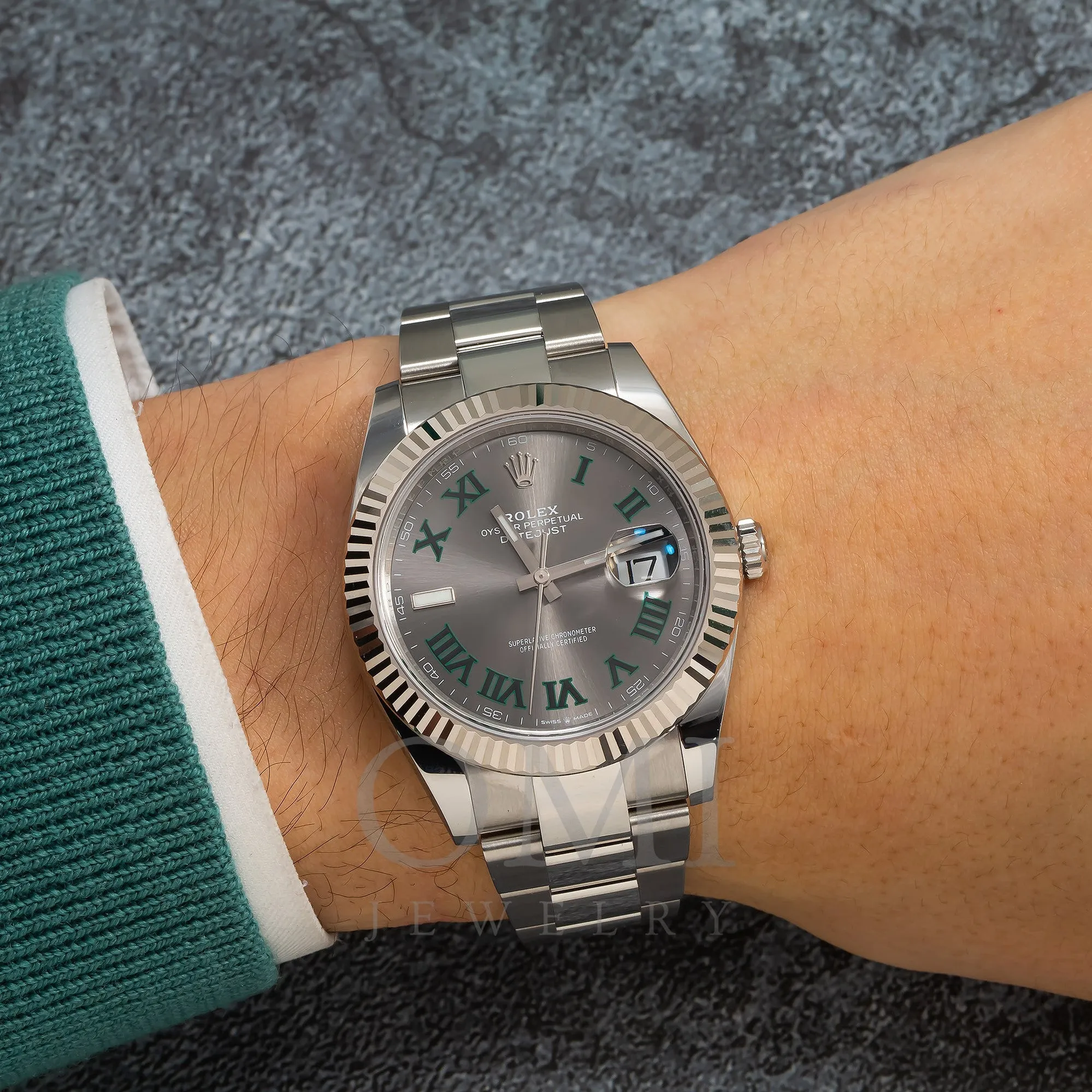 Rolex Datejust 126334 41MM Wimbeldon Slate Dial