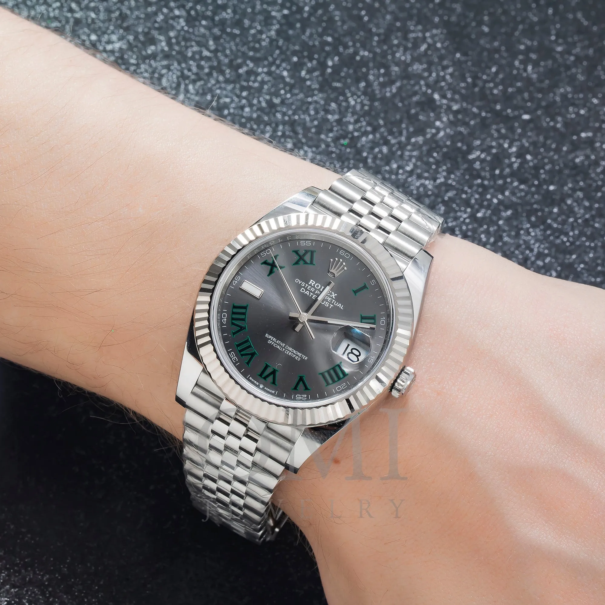 Rolex Datejust 126334 41MM Wimbledon Dial With Jubilee Bracelet