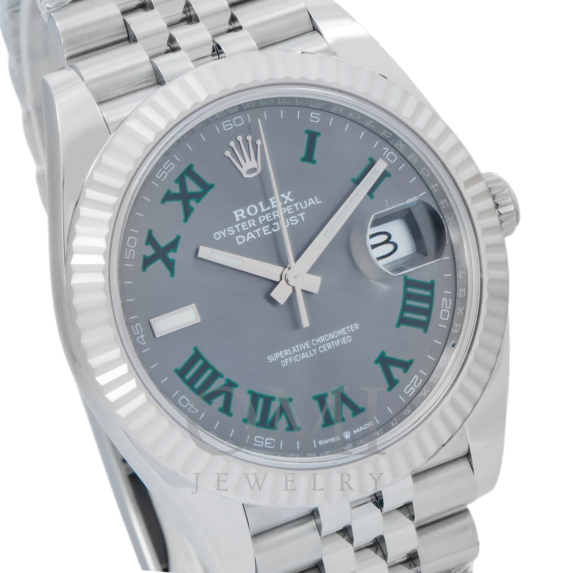 Rolex Datejust 126334 41MM Wimbledon Dial With Jubilee Bracelet