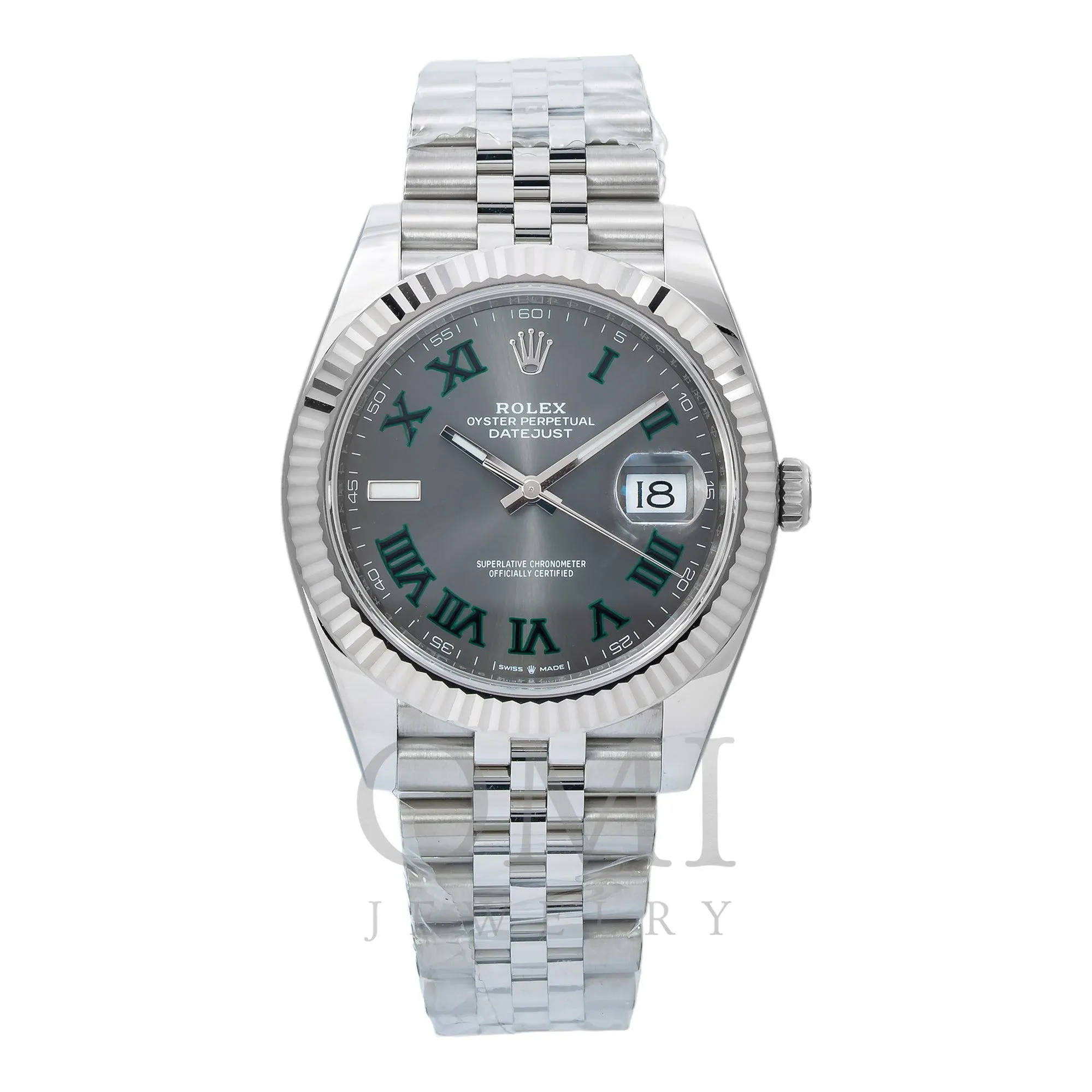 Rolex Datejust 126334 41MM Wimbledon Dial With Jubilee Bracelet